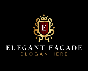 Elegant Shield Crest logo design