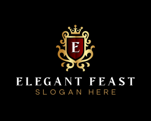 Elegant Shield Crest logo design