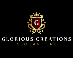 Elegant Shield Crest logo design