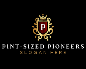 Elegant Shield Crest logo design