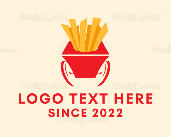 French Fries Cart Logo