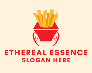 French Fries Cart  Logo