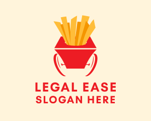 French Fries Cart  Logo