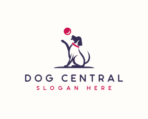 Ball Dog Canine  logo design