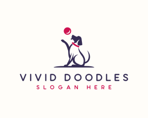 Ball Dog Canine  logo design