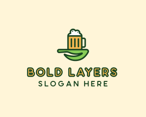 Natural Beer Brew logo design