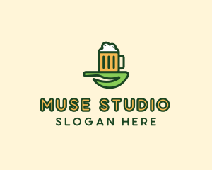 Natural Beer Brew logo design