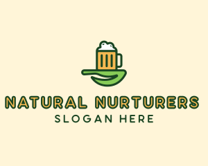 Natural Beer Brew logo design