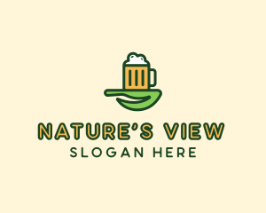 Natural Beer Brew logo design