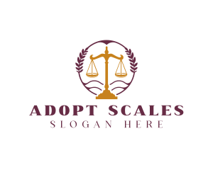 Legal Scale Justice logo design