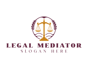 Legal Scale Justice logo design