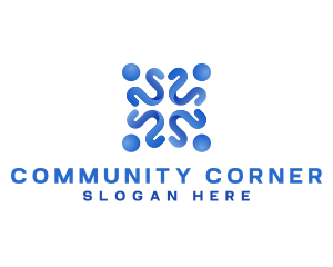 Group Community Social logo design