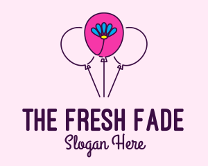 Flower Balloon Decor logo design