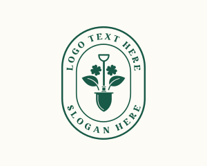 Shovel Plant Gardening Landscape logo