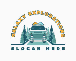 Travel Trailer Van logo design