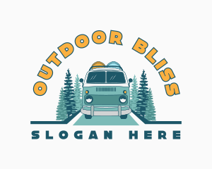 Travel Trailer Van logo design