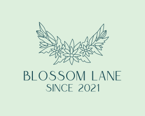 Elegant Floral Wreath  logo