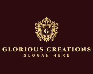 Decorative Royal Shield  logo design