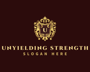 Decorative Royal Shield  logo design