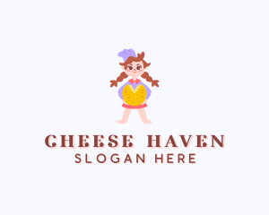 Girl Cheese Restaurant logo design