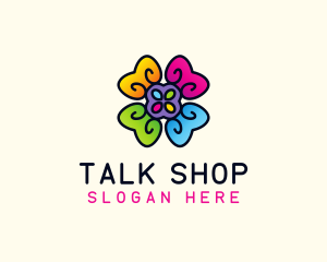 Flower Candy Sweets logo design