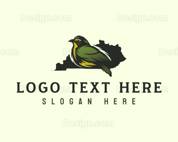 Kentucky Warbler Bird Logo