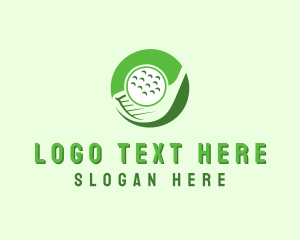 Golf Ball Sport Logo