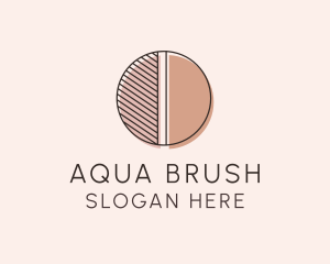 Brown Pastel Abstract Circle logo design