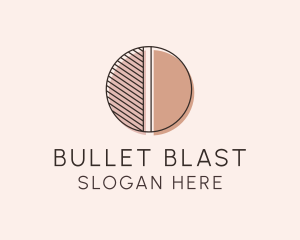 Brown Pastel Abstract Circle logo design