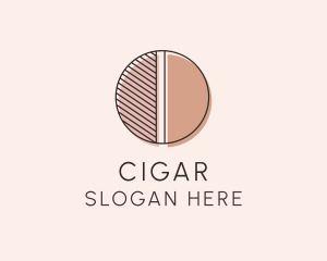 Brown Pastel Abstract Circle logo design