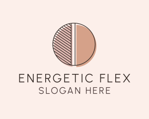 Brown Pastel Abstract Circle logo design