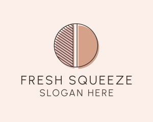 Brown Pastel Abstract Circle logo design