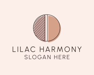 Brown Pastel Abstract Circle logo design