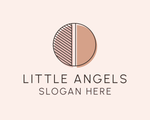 Brown Pastel Abstract Circle logo design