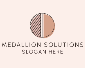 Brown Pastel Abstract Circle logo design