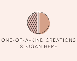 Brown Pastel Abstract Circle logo design