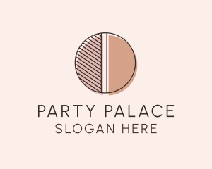 Brown Pastel Abstract Circle logo design