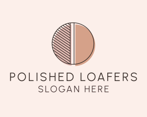 Brown Pastel Abstract Circle logo design