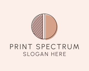 Brown Pastel Abstract Circle logo design