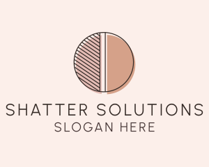 Brown Pastel Abstract Circle logo design