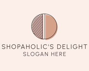 Brown Pastel Abstract Circle logo design