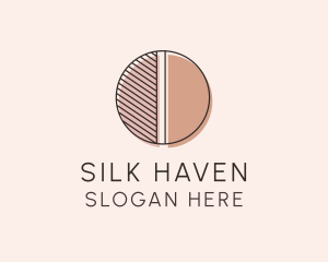 Brown Pastel Abstract Circle logo design