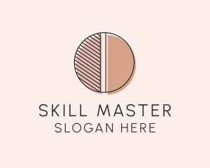 Brown Pastel Abstract Circle logo design