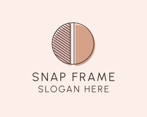 Brown Pastel Abstract Circle logo design