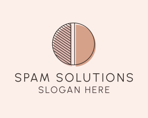 Brown Pastel Abstract Circle logo design