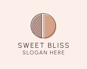 Brown Pastel Abstract Circle logo design