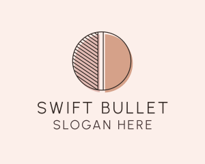 Brown Pastel Abstract Circle logo design