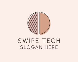 Brown Pastel Abstract Circle logo design