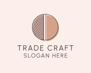 Brown Pastel Abstract Circle logo