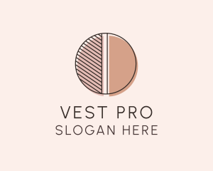 Brown Pastel Abstract Circle logo design